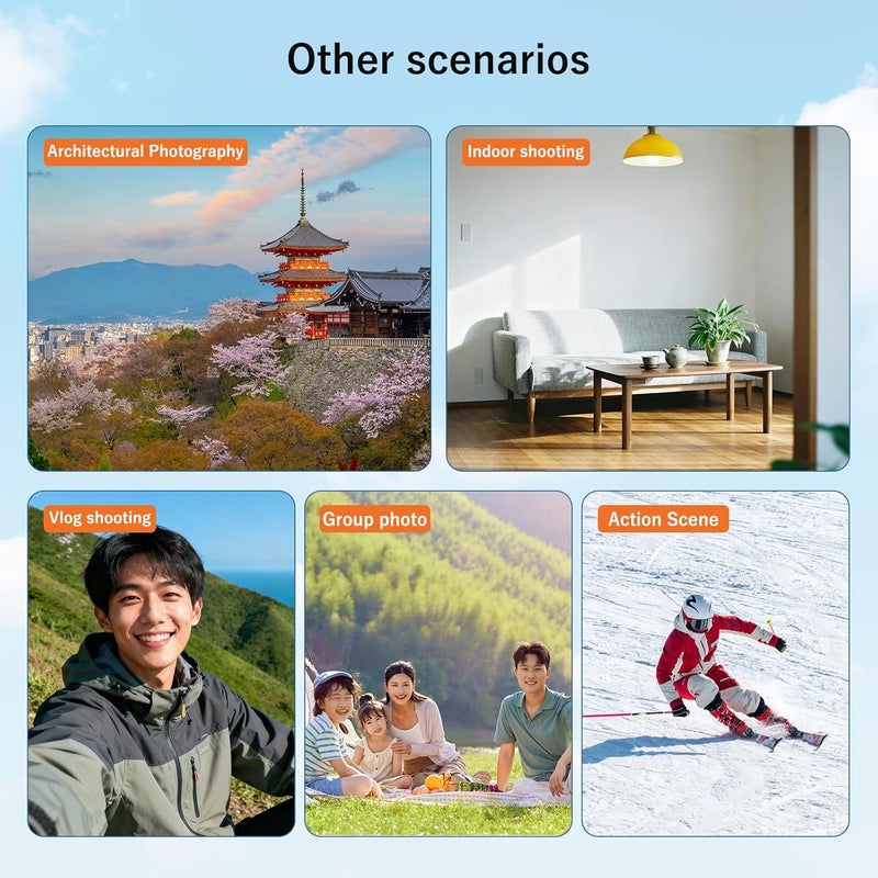 VRIG Wide Angle Lens Compatible with DJI Osmo Pocket 3, Expanded FOV of 112°, Magnetic Attach Double-Sided Coated Optical Glass Action Camera Lens (FT-06 Wide Angle Lens) - Image 5